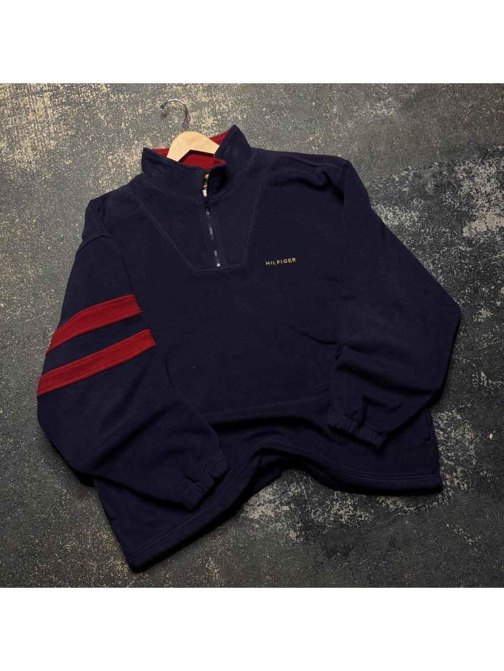 Vintage Y2K Tommy Hilfiger Fleece Zip Jacket